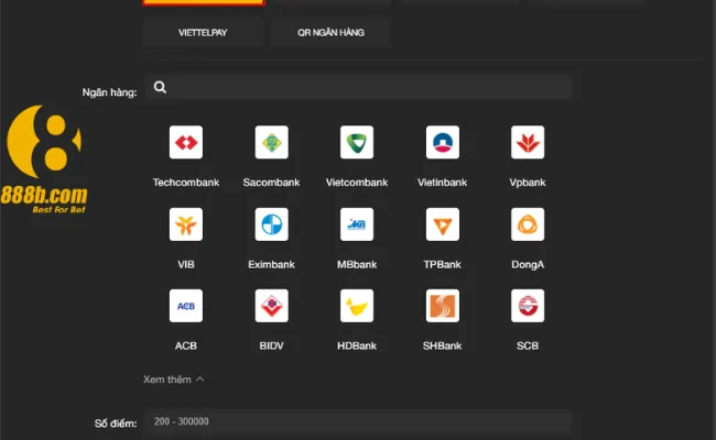 Hệ Thống Nạp Tiền 888B